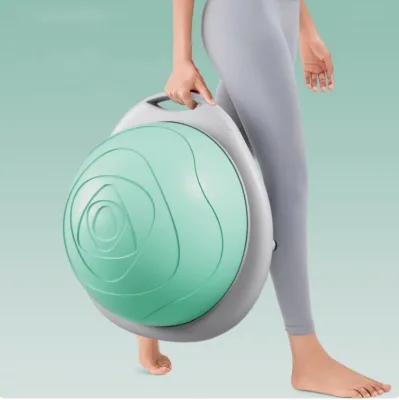 New Design Non-slip Inflatable Fitness Half Balance Ball Half Exercise Ball Balance Trainer Board for Men and Women