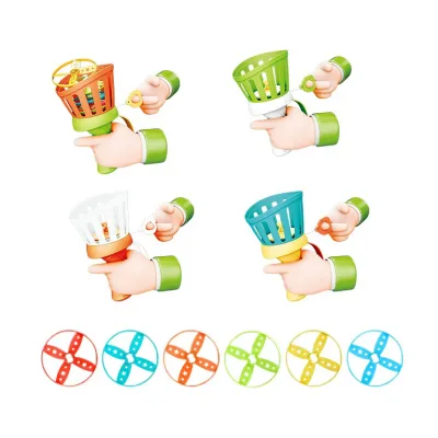 Ejection Flying Saucer Children Outdoor Parent-child Interactive Wholesale Kindergarten Gift Funny Pull String Toys