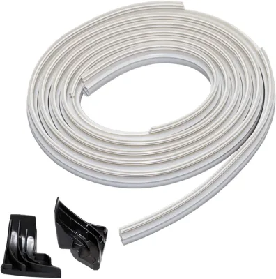 WD08X10057 Dishwasher Door Gasket Seal with WD8X227 & WD8X228 Tub Corner Baffle for G-E Dishwasher Replaces PS958908 WD08X10014