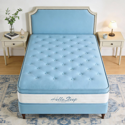 Belgium Knitted Fabric Top  Mattress Dark Black Heavy Zone Pocket Spring Bed Mattress Dream Sleep king Size Pillow Top Matelas
