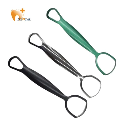 Factory Direct Double-Headed Stainless Steel Tongue Cleaners ISO Certified Bulk Supply Multi-Color Options for Oral Care