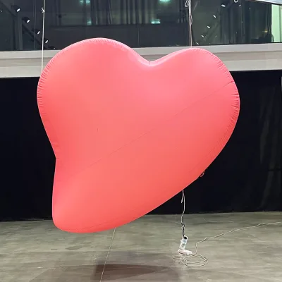 Giant Custom Inflatable Red Heart Love Balloon for Engagement Valentine's Day Wedding Stage Party Decoration Advertising