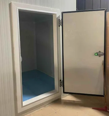 Direct Sales | Custom PU Panel Semi-Recessed Sliding Doors for Walk-In Refrigerated Rooms | Cold Storage Doors