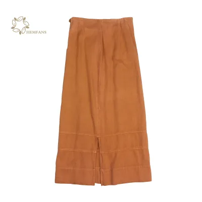 New Style High Waist Half Length Eco Friendly Hemp Skirt for Women