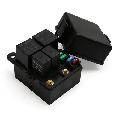 4 Slots Relay Block 4 Way ATN Mini Blade Fuse 40A 4PIN Relay Box for Boat Yacht RV Seban