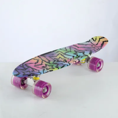 Custom Skateboard for Beginners Kids Four Wheel Single Warp Cheap Outdoor Skateboard