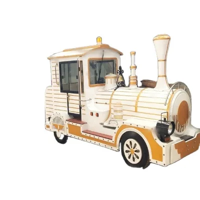 Fuel Trackless Tourist Train Manufacturer for Children and Adults Customized 42 Seats