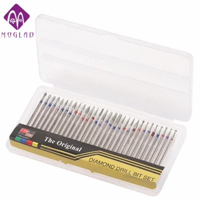 30 Pcs/set Different Design Tungsten Steel Multi-functional Grinding Head Alloy Drill Bit Set for Nail Grooming