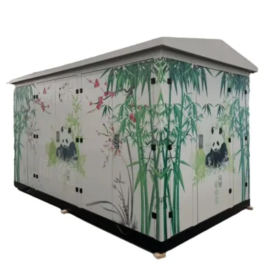 2025 New Design Custom Pattern Outdoor Box Prefabricated Substation UV Printing Metal 12KV High for Industrial Use Featuring