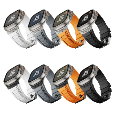 CM R-Steel Armband for Apple Watch Ultra 2/Ultra 49mm, Serie 9/8/7 45mm, Serie SE2/6/S