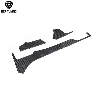 Dry Carbon Fiber Air Vent Trim Dashboard Cover for Tesla Model X Model S 2014+ Model 3-3Pcs/set Interior Panel Dash Covers