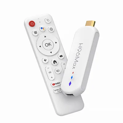 H96 MAX M20 Amlogic Android 14 TV Stick 4K  Streaming Media Player with Google Voice Assistant 2GB + 16GB