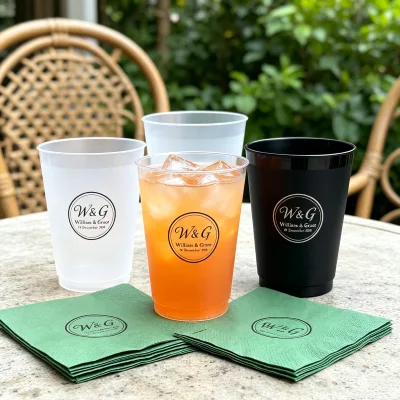 pp White Food Grade Disposable Plastic Cup With Flex Printed Pe Coating Customizable Logo Hot Beverage Container for Cooking Use