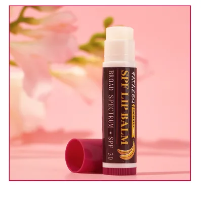 Custom logo Non-Greasy SPF30+ Sunscreen Lip Care Stick, Nourishing Broad Spectrum Protection SPF Lip Balm for All People