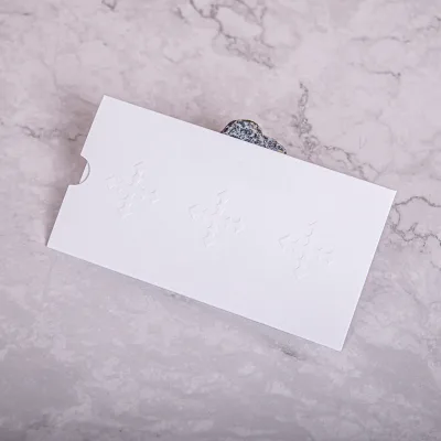 Recyclable Customized Logo White Paper Cardboard Special Paper Envelope Packaging