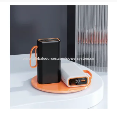 Portable power bank with LCD display, 20000mAh, 4 ports with 2 type C SUPPORT fast charging, 2USB-A, with QC 3.0