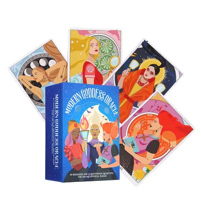 Popular Wholesale Printed Gold/silver Edged Oracle Divination Purifies the Mind Oracle Cards