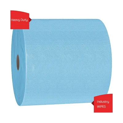 Verified Factory Custom Industrial Dry Cleaning Wipes Blue Jumbo Roll Heavy Duty Cloths X60 X80 Shop Towels