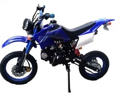 Gasoline Dirt Bike Pit Bike 125cc 4-Stroke Air Cooled with Kick Start & E-start 14inch/12inch Tires for Adult