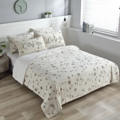 FY Polyester White Flower Bed Sheet Set with Pillows Elastic Hotel Flat Sheet Plain Bedding for Home Use