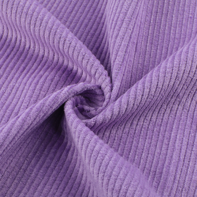 Stock Lot Soft Corduroy Dyed Fabric Wholesale Woven Pants Dresses Fabric Roll 100 Cotton 8W Corduroy for Clothing