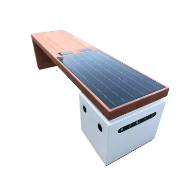 Outdoor Smart Furniture Mobile Phone Charging Station Wireless Solution for Smart Cities Powered by Solar Energy