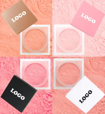 Lightweight Matte Finish Loose Blusher Custom Logo High Pigmented Makeup HD Matte Blush Powder Long Lasting Single Blusher