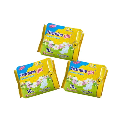 Yasmine Girl Wholesale Sanitary Napkin Ultra-Thin Women Pads 290mm Factory Menstrual Pad Sanitary Pad for Women