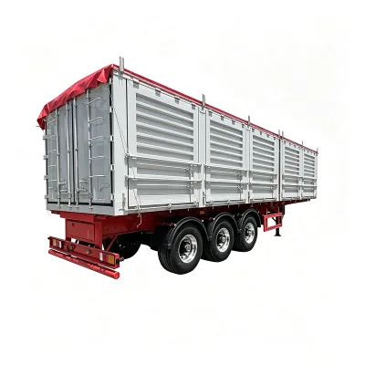 4 Axle Stake Fence Semi Trailer, FEICHI Factory Direct Custom Payload, ZY/FUWA Axle with Air & Leaf Spring for Cargo Transport