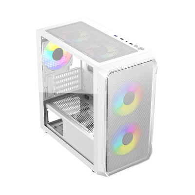 White Gaming Mesh Panel Pc Gaming Complet Gaming Computer Pc