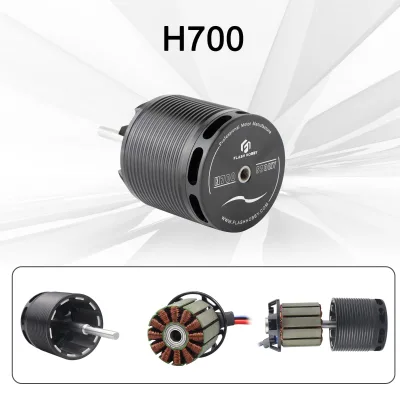 H700 530KV Brushless Motor 4500W High-Voltage Outrunner for 700-800 Class RC Helicopter 3-12S Heavy-Lift Power System