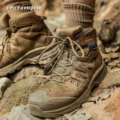 Emerson Tactical Boots Hiking Shoes Lace-Up Waterproof Breathable Wear-Resistant EMB9656