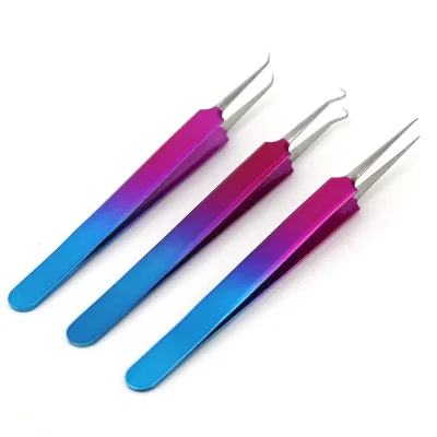 Portable Professional Stainless Steel Remove Acne Tweezers Picking Acne Needle Facial Beauty Acne Tweezers