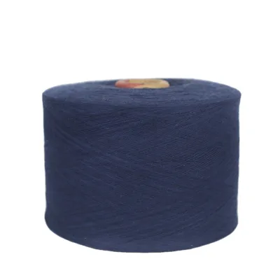 Ne 20s Navy Blue Open End Cotton Polyester Yarn Blend for Weaving
