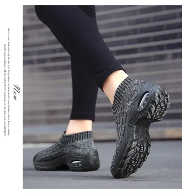 Jacquard Mesh Upper air Sole Arch Support Womens Light Weight Non Slip Work Walking Shoes Sneakers Loafers US Size 4-11