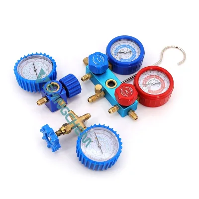 Dependable HVAC Gauge Manifold for Refrigeration Heat Exchange Refrigeration Charging Hose Manifold Gauge