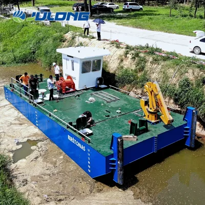 Offshore Work Boat with Suspension Arm Diesel-Powered Sand Dredger with Pump Engine Motor and Gearbox for Draging