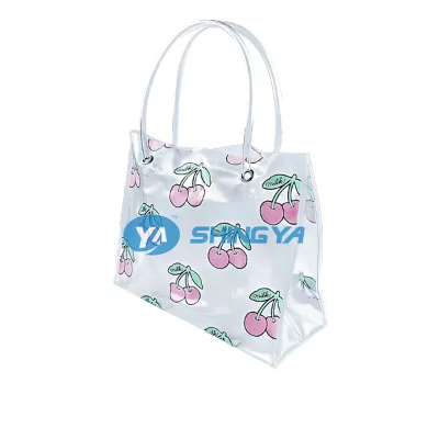 Hot Sale Waterproof Transparent Pvc Plastic Tote Bag Cheap Pvc Tote Bag Travel Bag Transparent Pvc Handbag