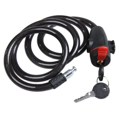 Universal Anti-Theft Motorcycle Lock Stainless Steel Cable Coil for Castle Motorcycle Cycle MTB Bike Security Lock with 2 Key