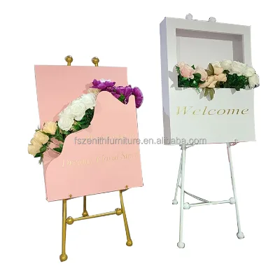 Party Home Flower Holder Flower Box Wedding Welcome Sign Designs Display Decoration Flower Stand