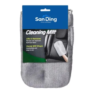 Microfiber Pet Hair Removal Mitt Medium Thickness Deshedding Glove for Dogs and Cats