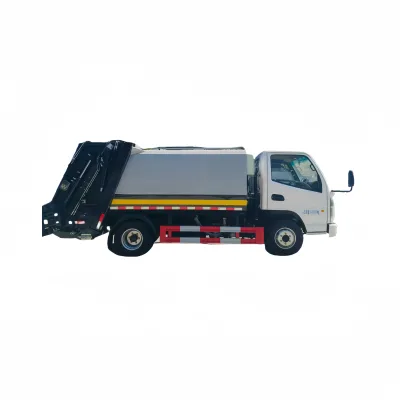 Factory Produce New Small Dongfeng5tons 6m³ diesel 7meters Long Compact Garbage Truck for Sale