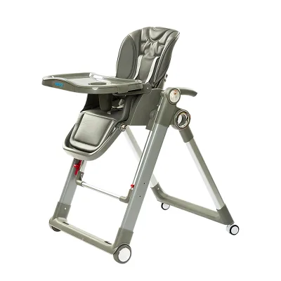 2024 Design Muti Functions Highchair Rocking Feeding Baby Highchair Detachable Food Tray Foldable Baby Chair
