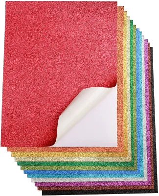 Adhesive Glitter Paper A4 Size Art Sign Sticker