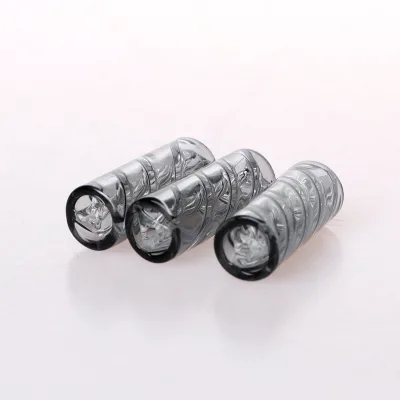 Wholesale Multi Color Spiral Inner Triangular Spiral Glass Mouth Tips/Smoking Glass Tip/Unique Mini Tips with Center Hole