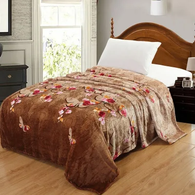 FY Luxury 100% Polyester King Size Raschel Blanket Super Soft Embossing Bedding for Pet and Children