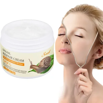 Wholesale Skin Care Anti Aging Brightening Repair Snail Moisturizing Whitening Cream Snail Repair Face Cream