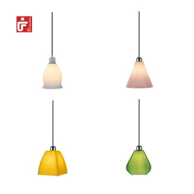 OEM Custom 3D Printed Lamp Colorful Pendant  Lamp Hanging Ceiling Lamp for Decor
