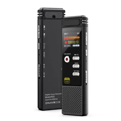 Professional High Quality Digital Voice Recorder 8GB TF Card Voice Activated Plays MP3 WAV REC Audio Also Functions Music Player