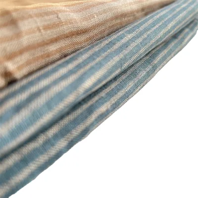 Hahoo New Design 17S Yarn Count 100% Organic Linen Fabric for Clothes Soft Linen Yarn-dyed Fabric